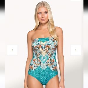 Jets Decorum Bandeau One Piece Swimsuit